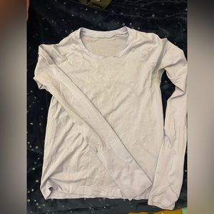 Lululemon swiftly tech 2.0 long sleeve race length pastel blue